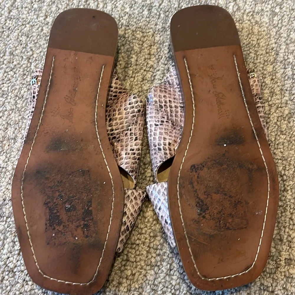 Sam Edelman Idina Slide Snake Print Sandal - Picture 3 of 4